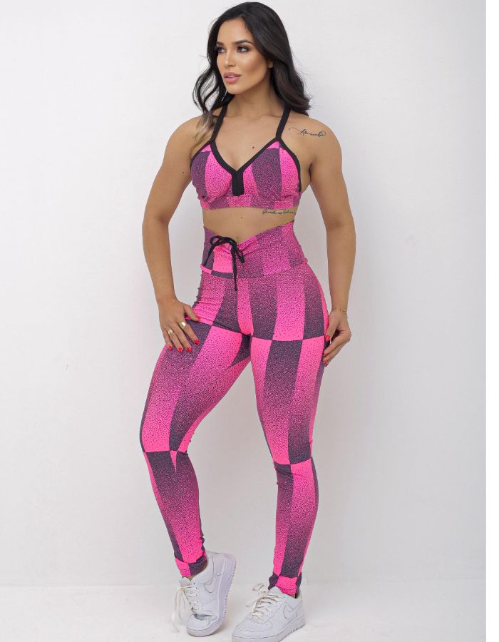 CONJUNTO CALÇA E TOP ESTAMPADO 