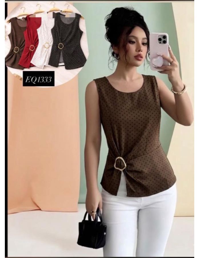 Blusa Elegant poá 