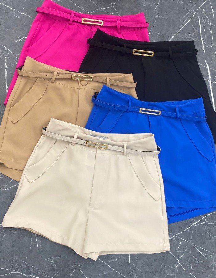 SHORT ALFAIATARIA C/ CINTO 