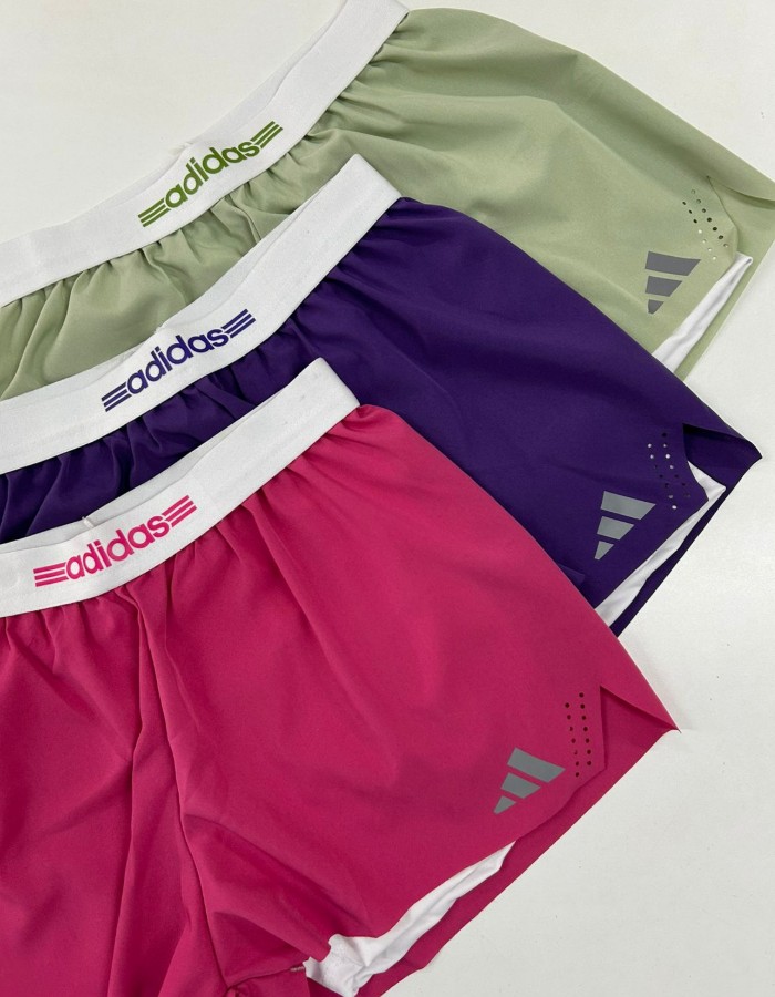 SHORT DUPLO ELASTICO ADIDAS EM TACTEL