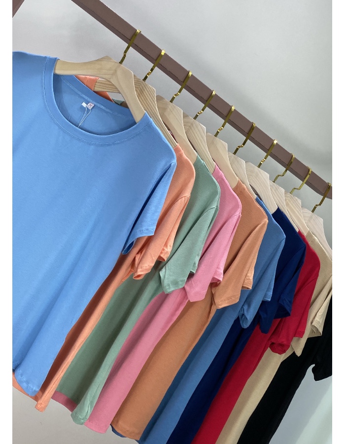 T-Shirt Pluz Size Gola Redonda