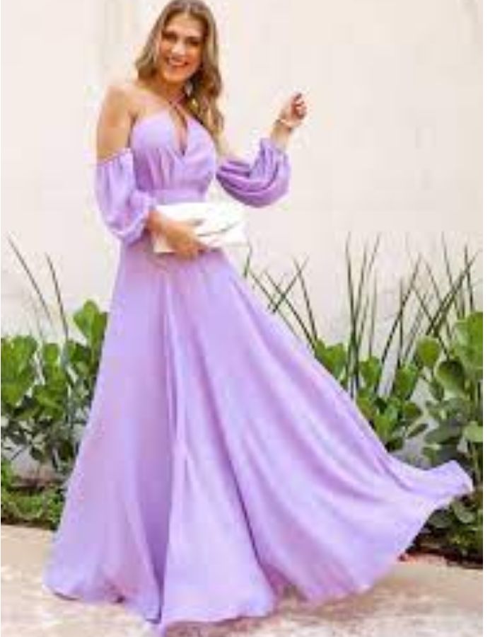 vestido longo Infantil