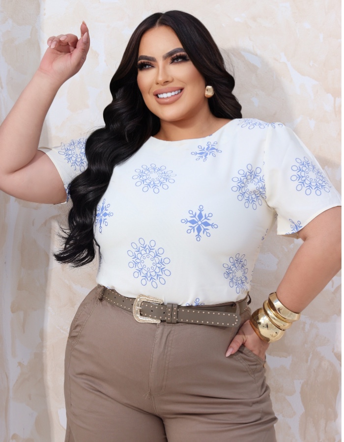 BLUSA PLUS SIZE LARISSA