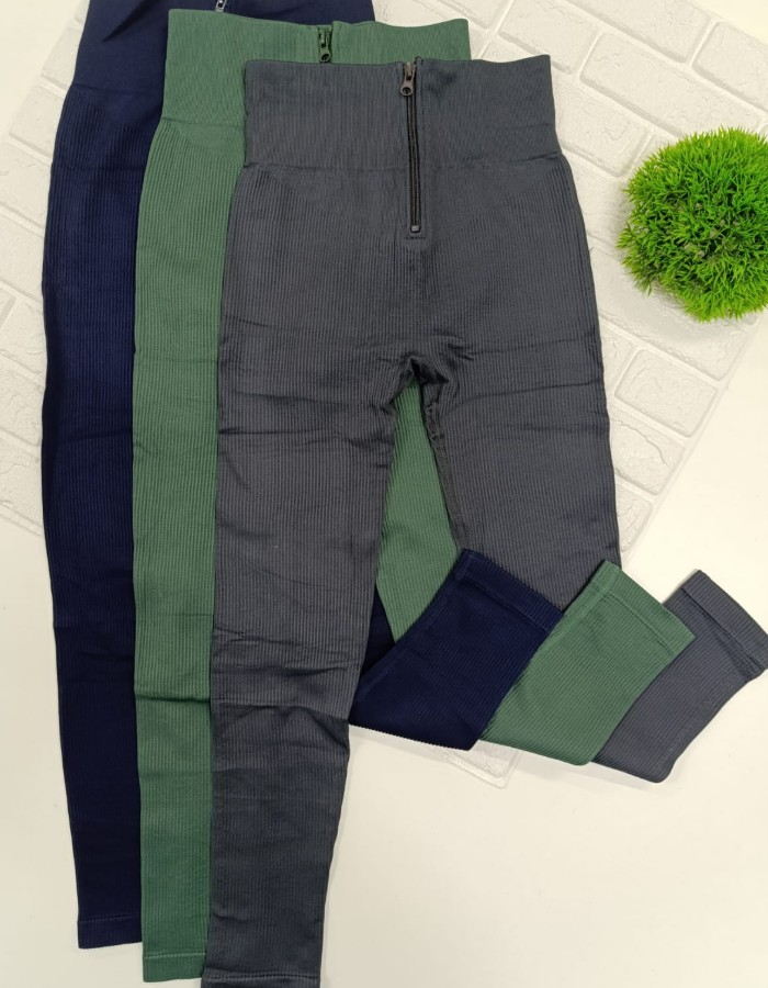 CALÇA CANELADA PREMIUN COM ZIPER IMPORTADA