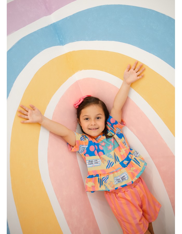 Conjunto Ana listra confort malha Marisol algodão