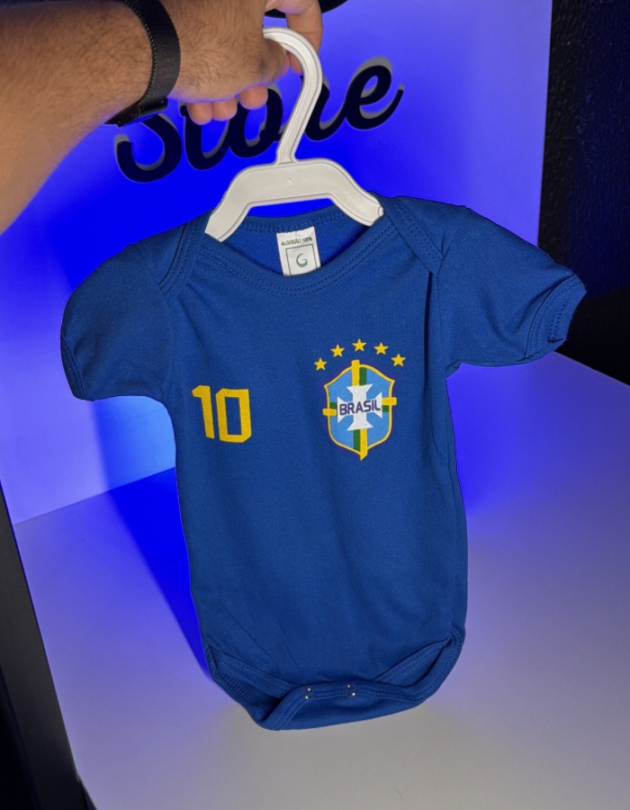 BODY INFANTIL - BRASIL - AZUL