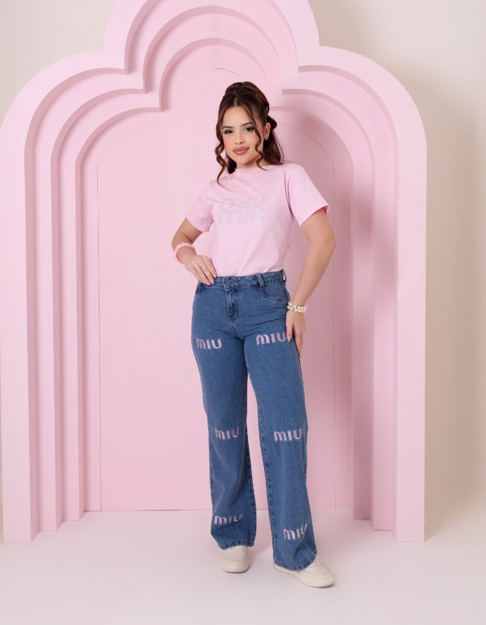 CALÇA JUVENIL MIU MIU 