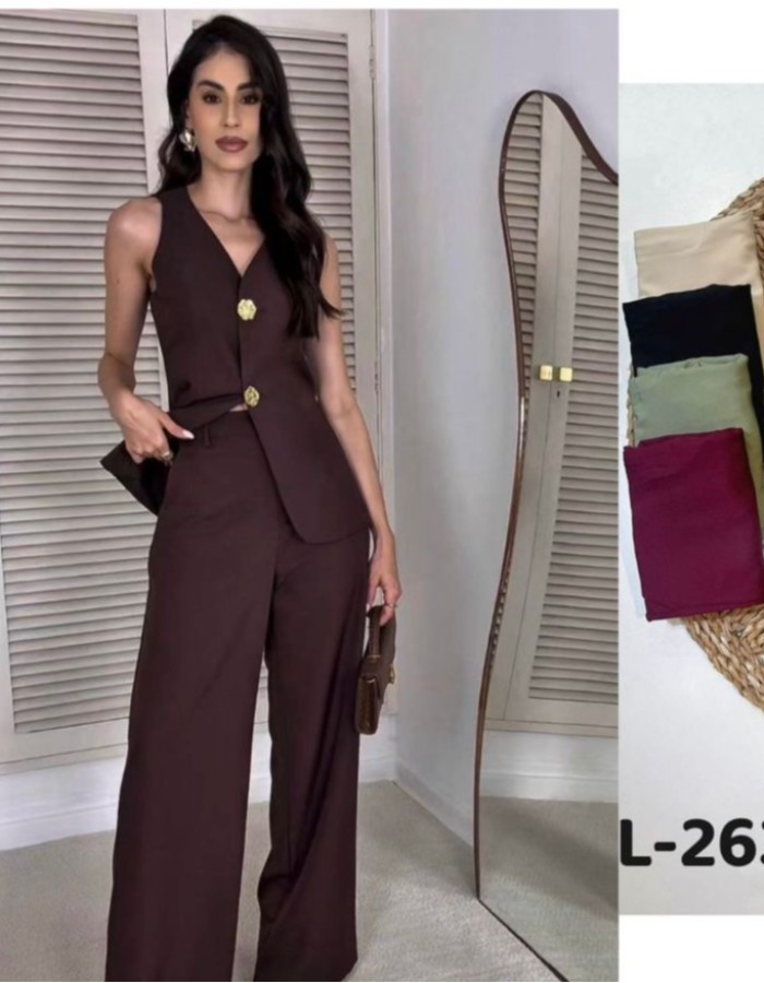 CONJUNTO ALFAIATARIA C/ CALÇA PANTALONA