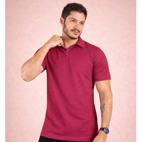 CAMISA GOLA POLO V MALHA TERMAL 