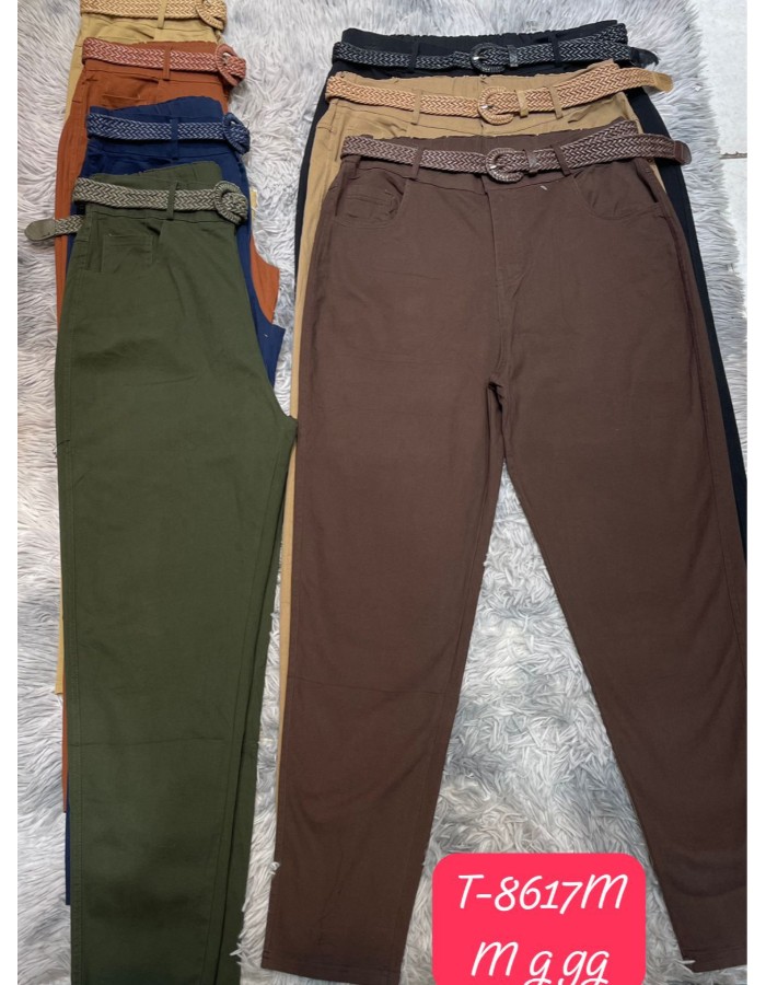 CALÇA TECIDO SARJA COM ELASTANO