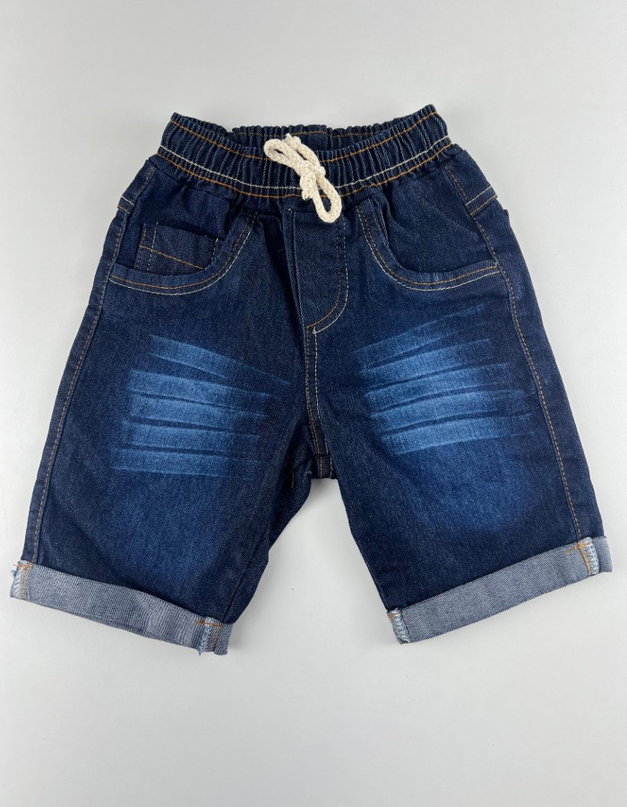BERMUDAS JEANS COM ELASTICO