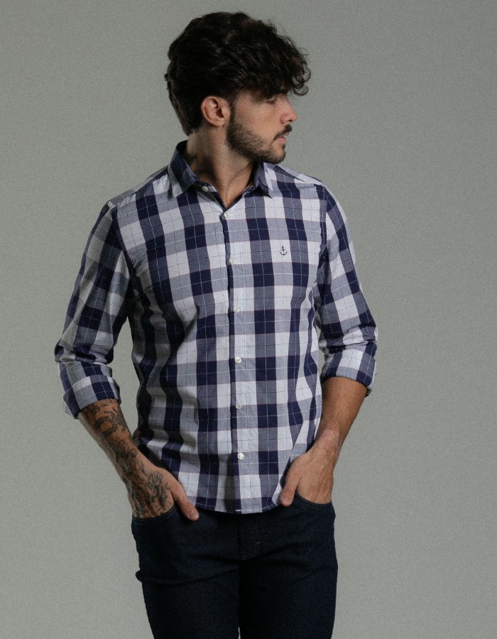 CAMISA XADREZ - MANGA LONGA