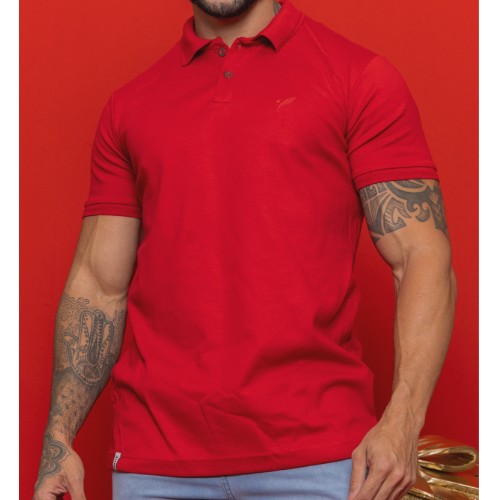Camisa polo suedine