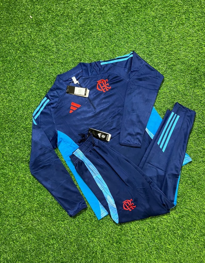 Conjunto de frio Flamengo Treino Azul ESCURO Masculino 2025 / 2026