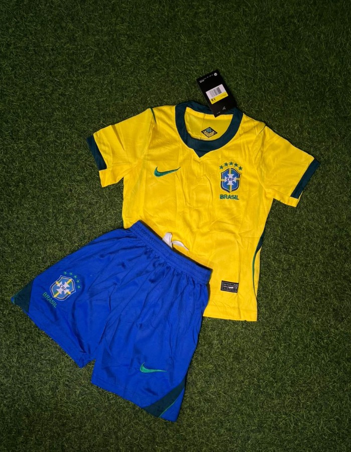 KIT INFANTIL SELEÇÃO BRASIL HOME COPA 2026