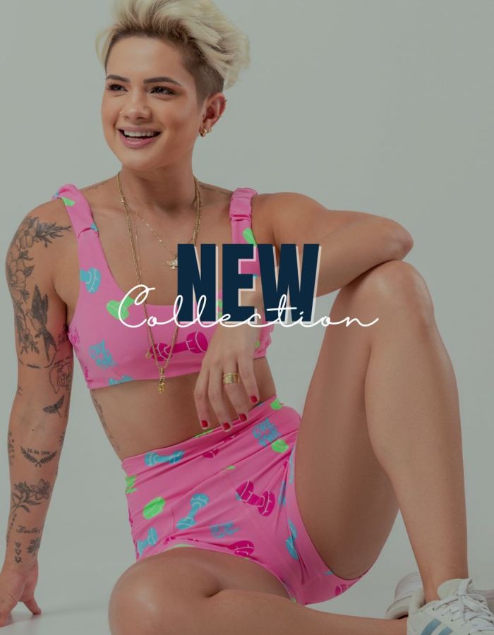 conjunto de short Estampado 