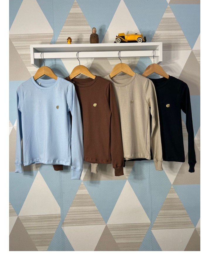 CAMISA MANGA LONGA INFATIL DIFERENADA