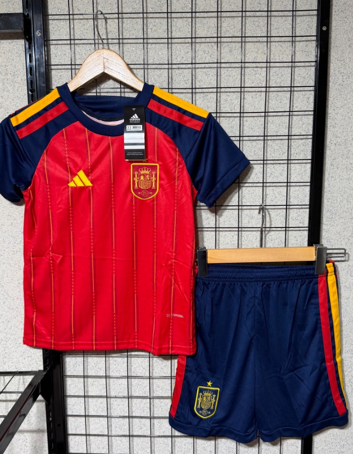 Conjunto Espanha infantil vermelho 