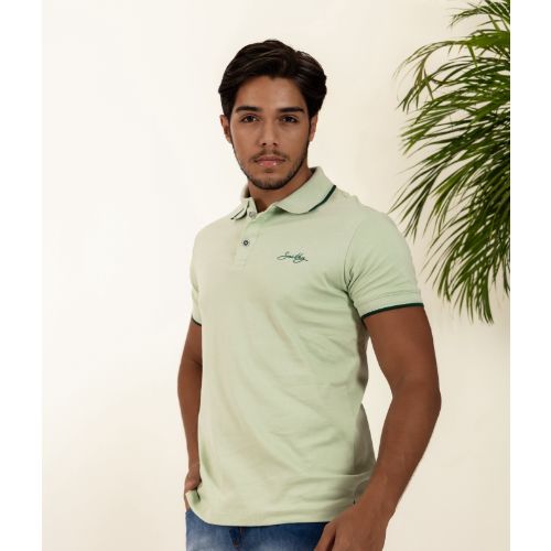 Camisa polo slin print