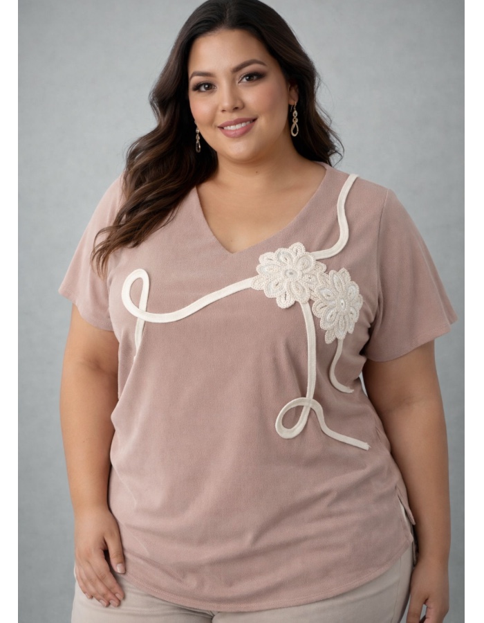 Blusa detalhe cordão 