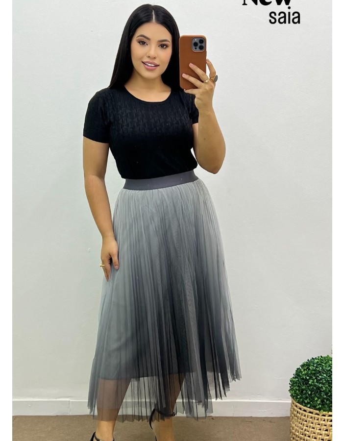 SAIA DE TULE COR DEGRADÊ
