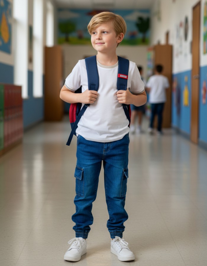 CALÇA CARGO 4,6,8 JEANS