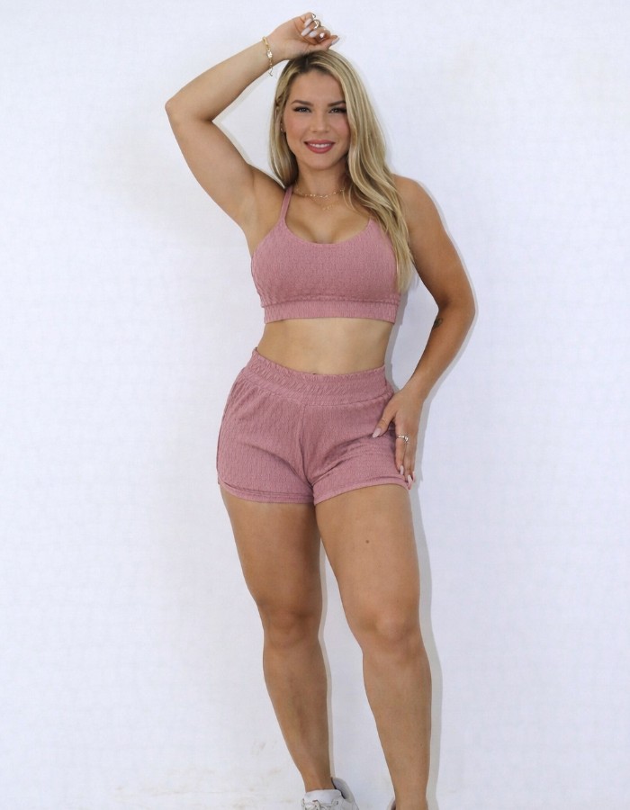 CONJUNTO DE SHORT JAQUARD 