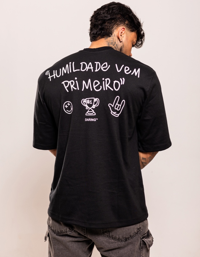 CAMISA OVER DRG #1 HUMILDADE VEM PRIMEIRO