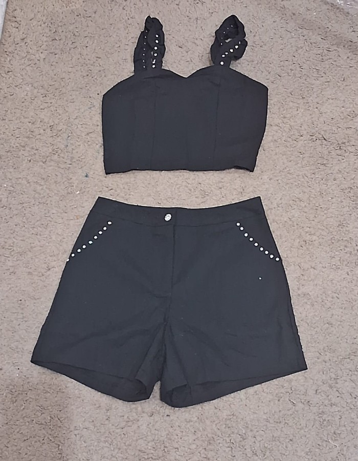 CONJUNTO COM STRASS NA ALÇA