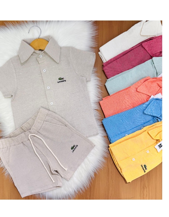 Conjunto Lacoste em Linho 