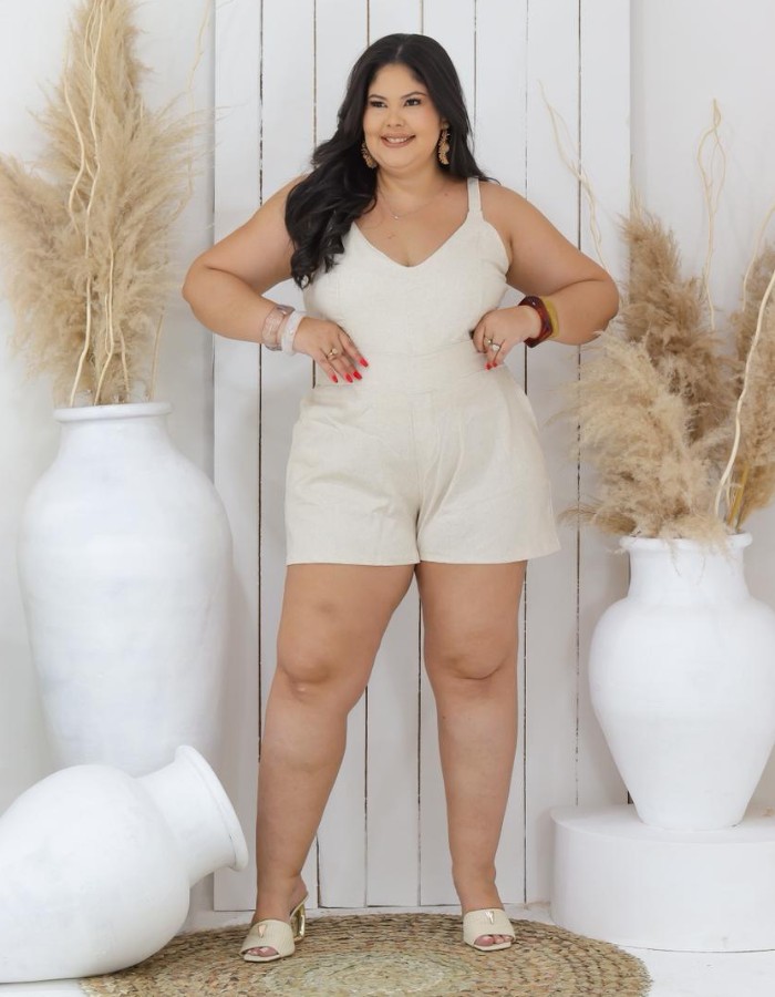 conjuto de short com crooped de alça