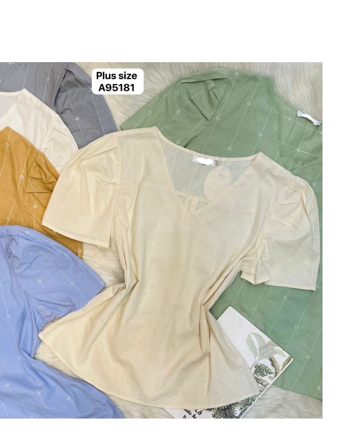 Blusa linho Plus Size 