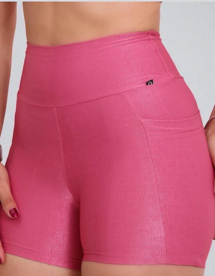 SHORT COM BOLSO CANELADO ( SOLICITE CORES )