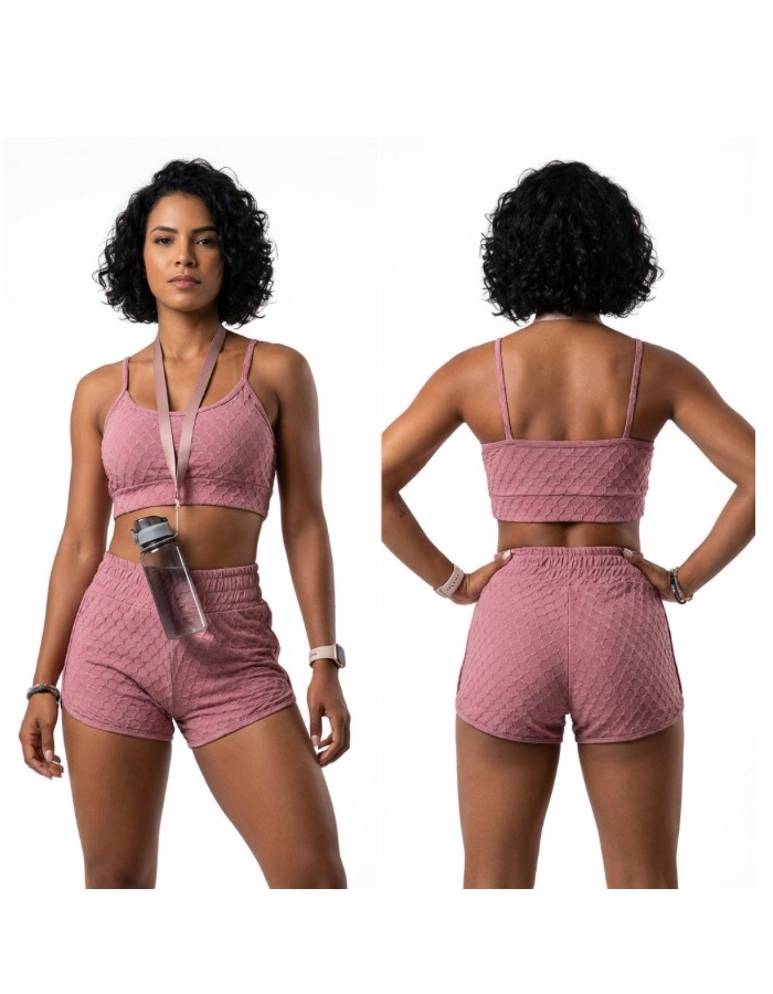 CONJUNTO DE SHORT JAQUARD 