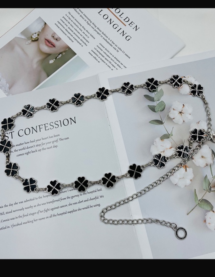 Cinto corrente trevo de 4 folhas 