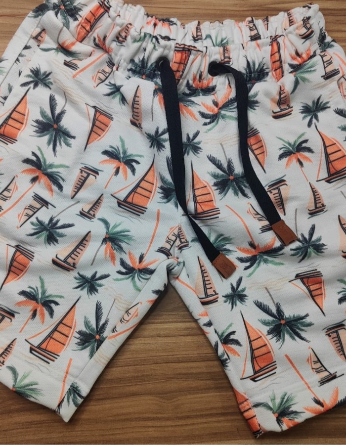 SHORT MOLETOM ESTAMPADO