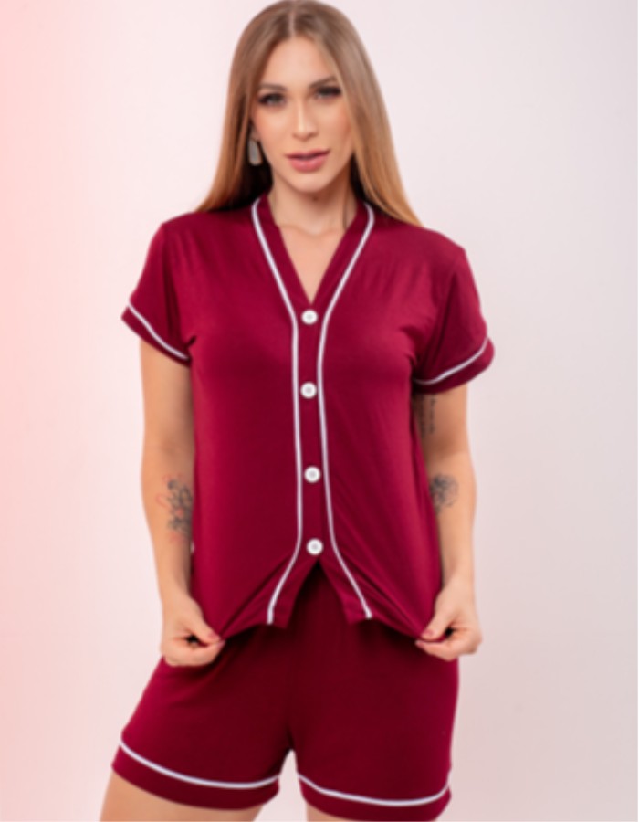PIJAMA AMERICANO LISO REF: 073 1484