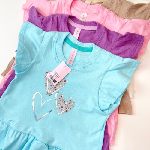 T-SHIRT BATA ESTAMPADA MENINA
