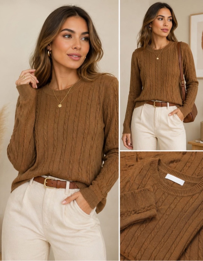 Blusa modal manga longa 