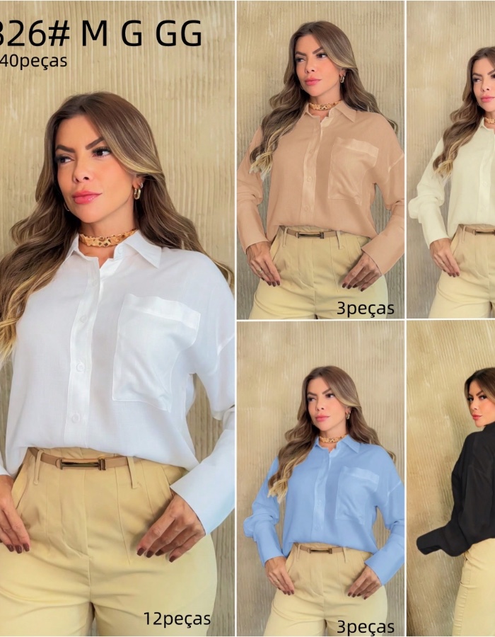 Blusa social (com bolso ) 