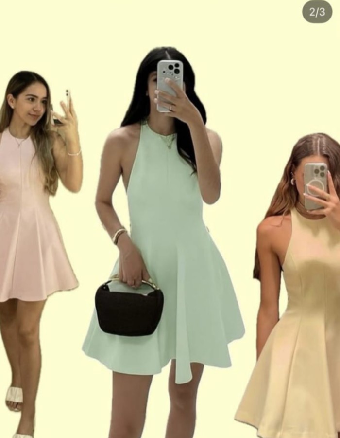 VESTIDO ALFAIATARIA RODADO