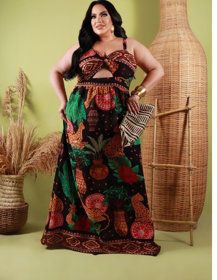 vestido pathy longo com fenda