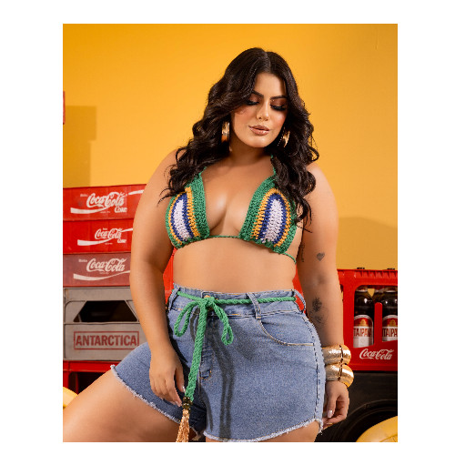 SHORT CURTO LYCRA COM TORSAL