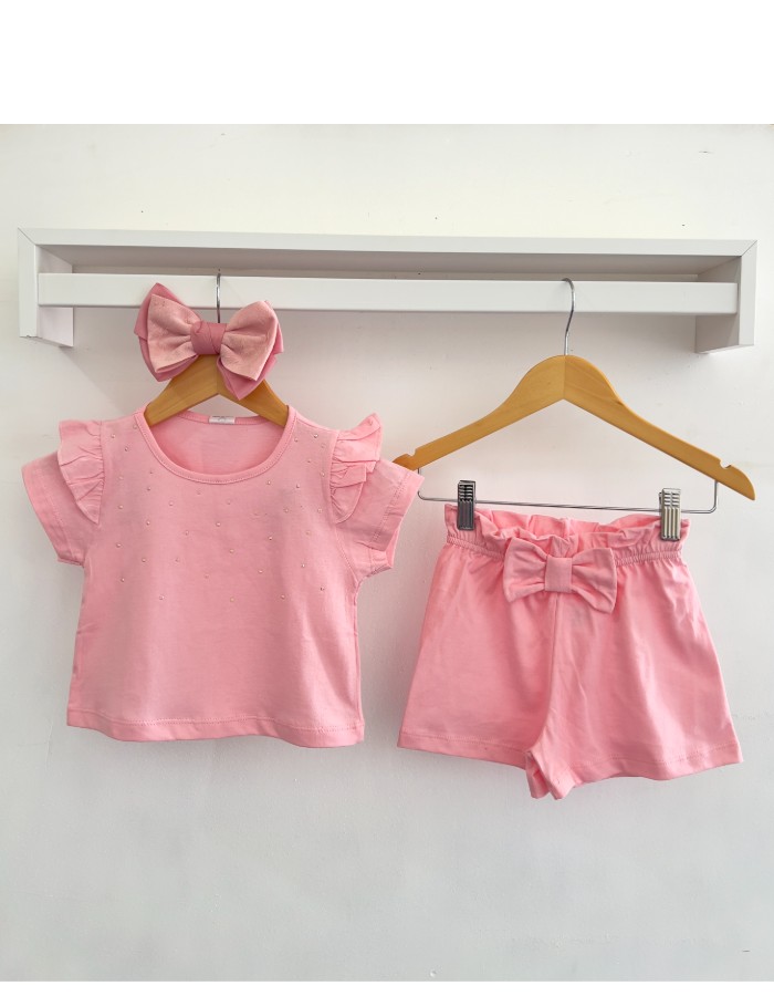 CONJUNTO COM SHORT (SÓ NA COR AMARELO)