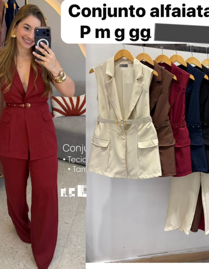 Conjunto Max colete 
