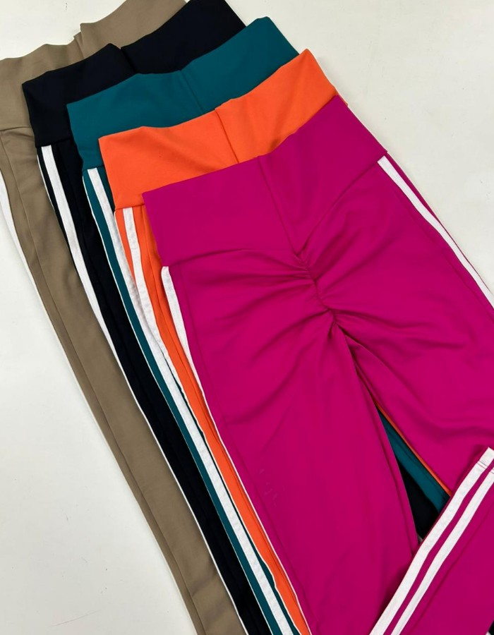 CALÇA EMPINA BUMBUM FAIXA EM POLIAMIDA