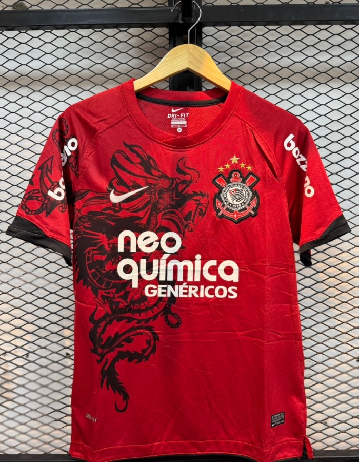 Camisa Corinthians III 2011/12 Retrô São Jorge - Vermelho