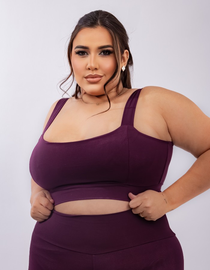 TOP POLIAMIDA ALÇA LARGA GRAMATURA 300