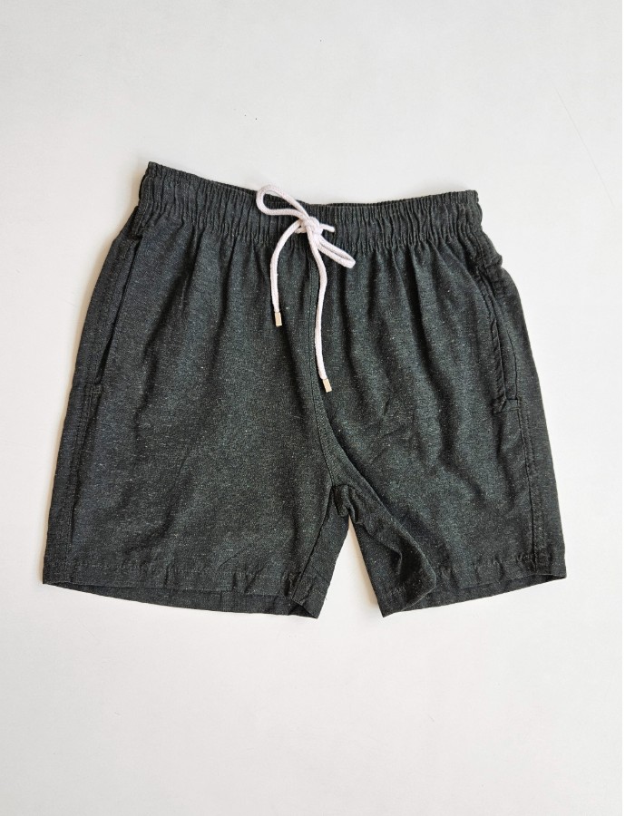 Short Mauricinho em Linho - verde militar