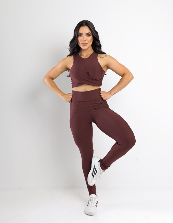 conjunto calça e top